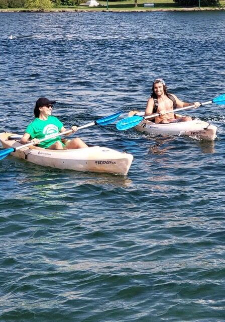 Kayakers on the St. Lawrence River